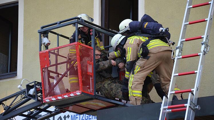 Rettung mit der Drehleiter