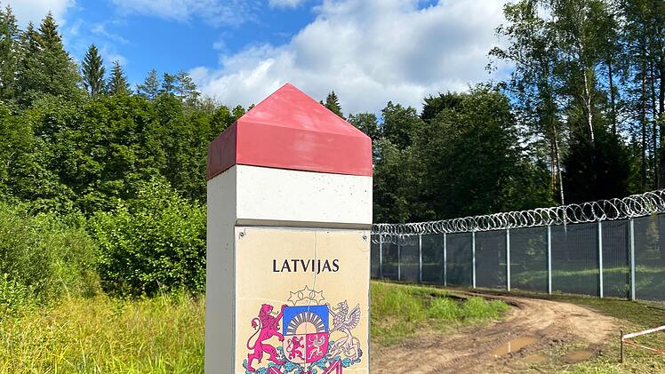Lettlands Grenze zu Russland