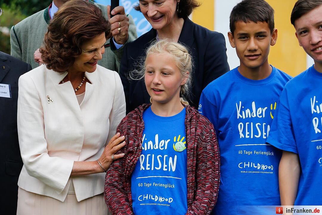 Königin Silvia von Schweden zu Besuch in Franken