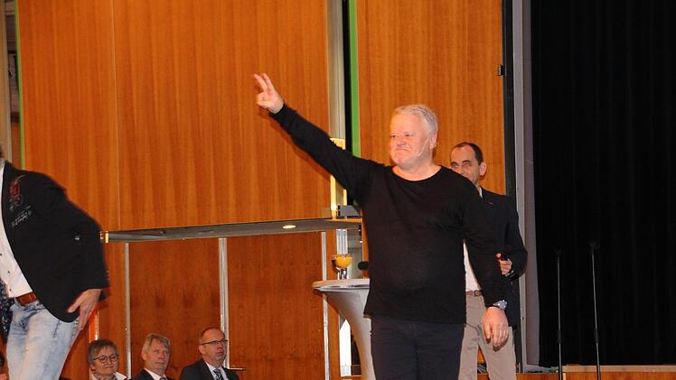 Manfred Winterheller bei seinem Vortrag im Kongresshaus Coburg.Oliver Schmidt