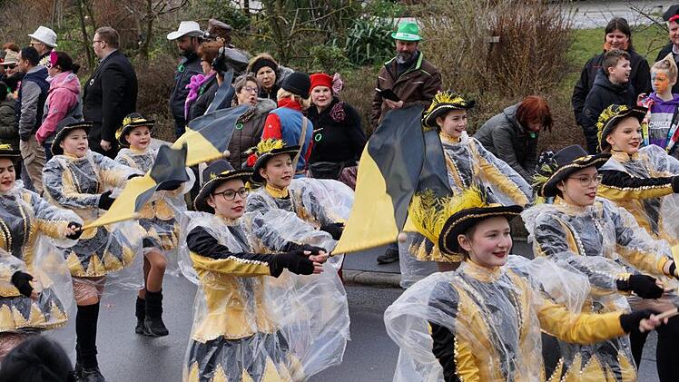 Da war wieder etliches geboten beim Faschingszug in Unteroberndorf.Foto: Johannes Michel