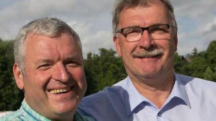 Auch die Bürgermeister Jürgen Hennemann aus Ebern und Helmut Diez aus Untermerzbach genossen das Festival. Foto: Jule Müller