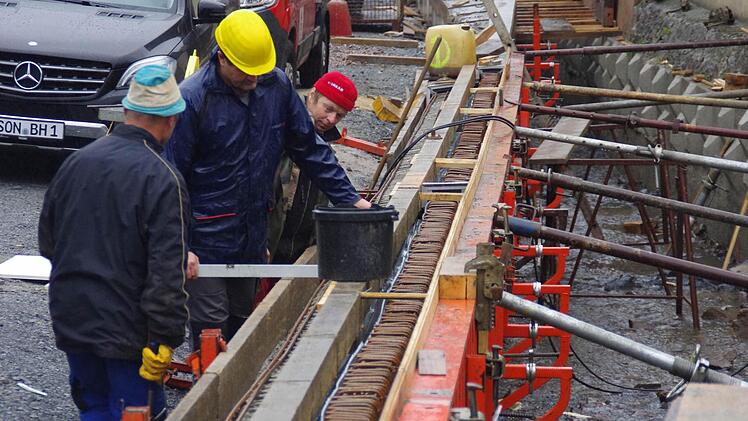Bauarbeiten in Steinberg. Foto: Marco Meißner