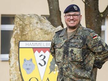 Oberstabsgefreiter Mehling geh&ouml;rt zur dritten Kompanie des Offizieranw&auml;rter-Bataillons 2 in Hammelburg.  Foto: Bundeswehr/Patrik B&ouml;hmer.