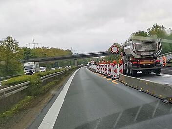 Autobahn, A73, Baustelle, Sperrung
