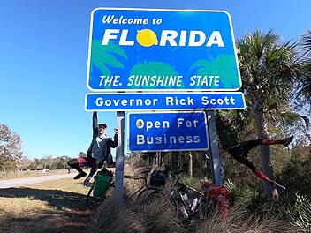 Bastian Heimberger und Albert Liebermann sind begeistert - der Ziel-Bundesstaat ist erreicht. privat
