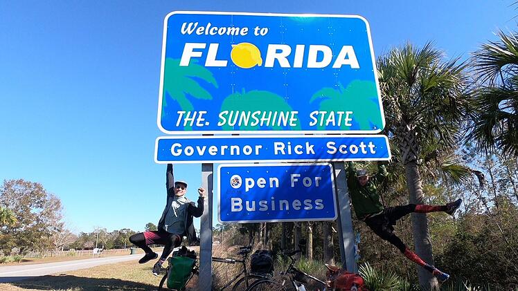 Bastian Heimberger und Albert Liebermann sind begeistert - der Ziel-Bundesstaat ist erreicht. privat