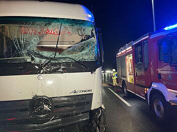 Schwerer Auffahrunfall auf A9 bei Münchberg