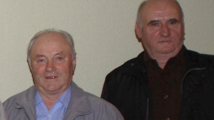 ... Fritz Klein und Friedrich Brehm für 50 Jahre Treue zum Verein aus.