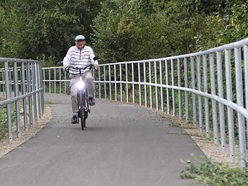 Der Rhönexpress Bahn-Radweg ist ein gelungenes Beispiel interkommunaler Zusammenarbeit der Bad Brückenauer Rhönallianz. Foto: Archiv/Ulrike Müller