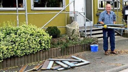 Vorsitzender Lorenz Galster packt selbst mit an. Foto: Johanna Blum