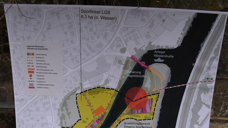 Plan für die Landesgartenschau.