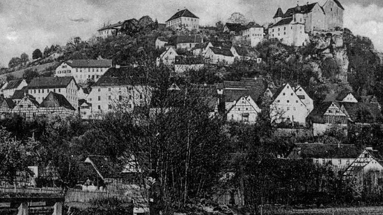 Diese Postkarte zeigt Egloffstein zur Zeit der Feuerwehrgründung 1888
