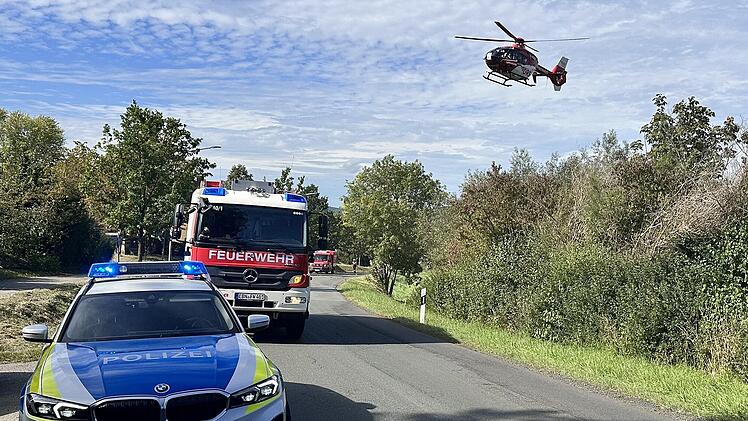 Ebern: Motorradfahrer schwer verungl&uuml;ckt