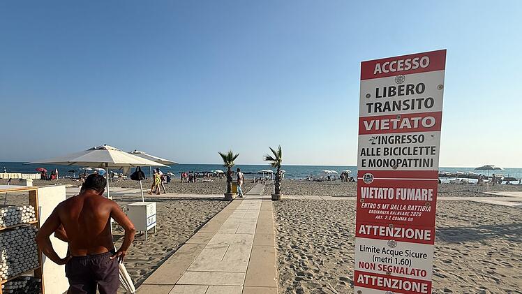 Strandbad in Italien