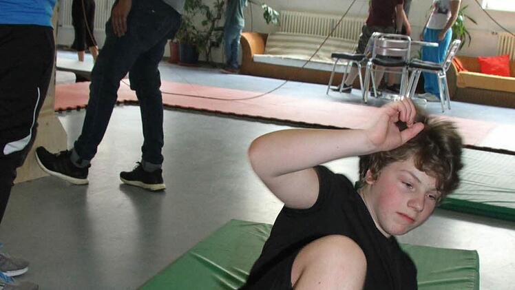 Parkour-Training in der Alten Spinnerei Foto: Sonny Adam