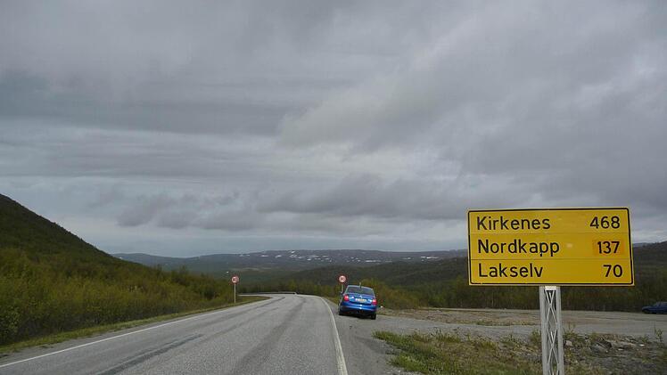 Unterwegs zum Nordkap ...Foto: Rolf Nebel