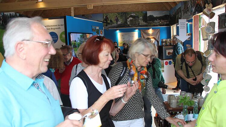 Neudrossenfeld setzt im Regionalpavillon der Landesgartenschau in Bayreuth auf Genuss. Foto: Jürgen Gärtner