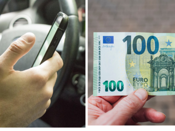 "Überwachung Handyverbot": Wer mit Handy am Steuer überführt wird, muss ein Bußgeld von 100 Euro bezahlen