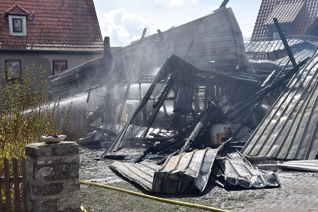Scheune abgebrannt