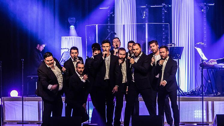 Mit einem bunt gemischten Programm begeisterten "The 12 Tenors" das Coburger Publikum. Foto: Jochen Berger