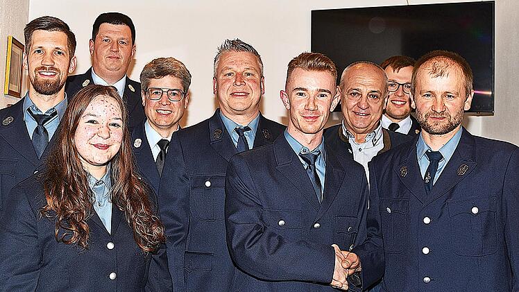 Die F&uuml;hrungsmannschaft der FFW Spiesberg.