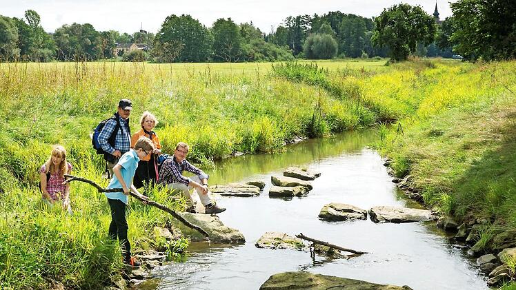 Das Wasser steht im Blickpunkt einer Exkursion in Baunach.  Fotos: pr
