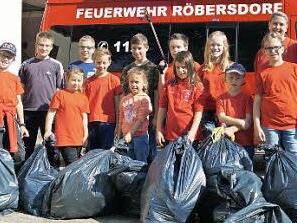 Die eifrigen Sammler mit ihrer "Beute" Foto: A. Spörlein