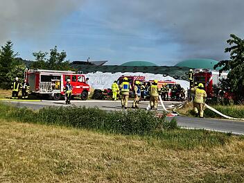 Feuer bei Biogasanlage Kairlindach
