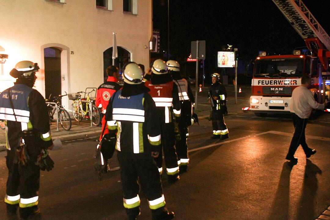 Wohnung in Flammen