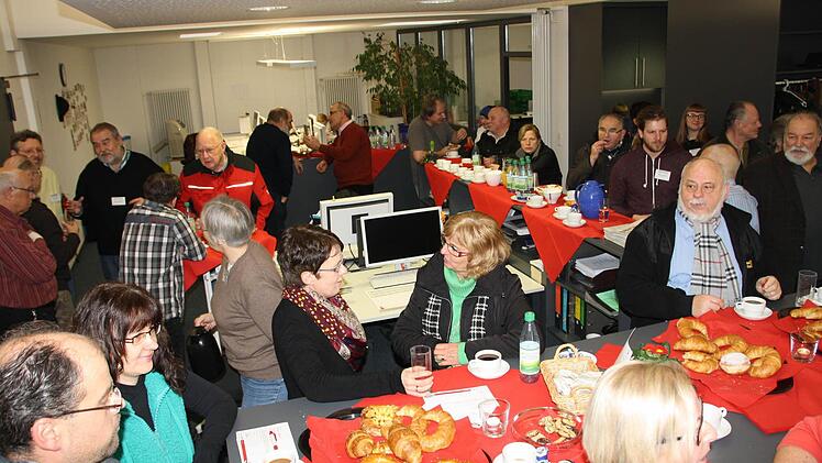 Eindrücke vom Redaktionsfrühstück der Saale-Zeitung. Foto: Ralf Ruppert