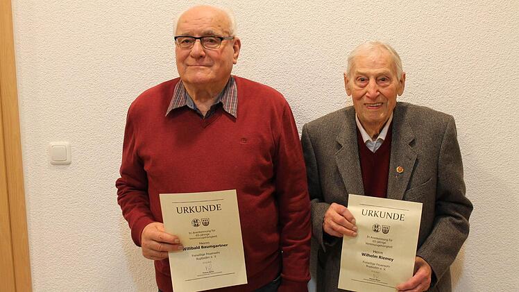 Willi Baumgartner und Willi Riemey. Foto: FFW Rupboden