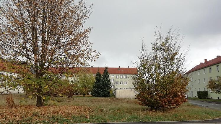 Stillstand herrscht auf einem Baugrundstück, das der Kulmbacher Wohnungsbaugenossenschaft gehört. Die Besitzer warten auf ein Gutachten.Foto: Katrin Geyer