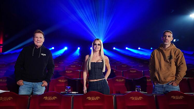 "Ich erwarte G&auml;nsehaut Das Ziel ist immer G&auml;nsehaut." Dieter Bohlen (links) und seine Jurykollegen Isi Gl&uuml;ck und Bushido siebten knallhart aus.