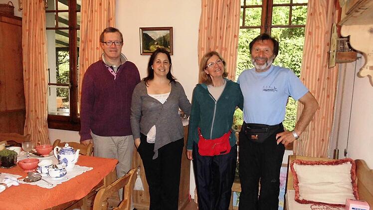 Bei Familie in Mies, einem kleinen Ort vor Genf hat der Knellendorfer die "beste Unterkunft auf dem ganzen Weg" gefunden.