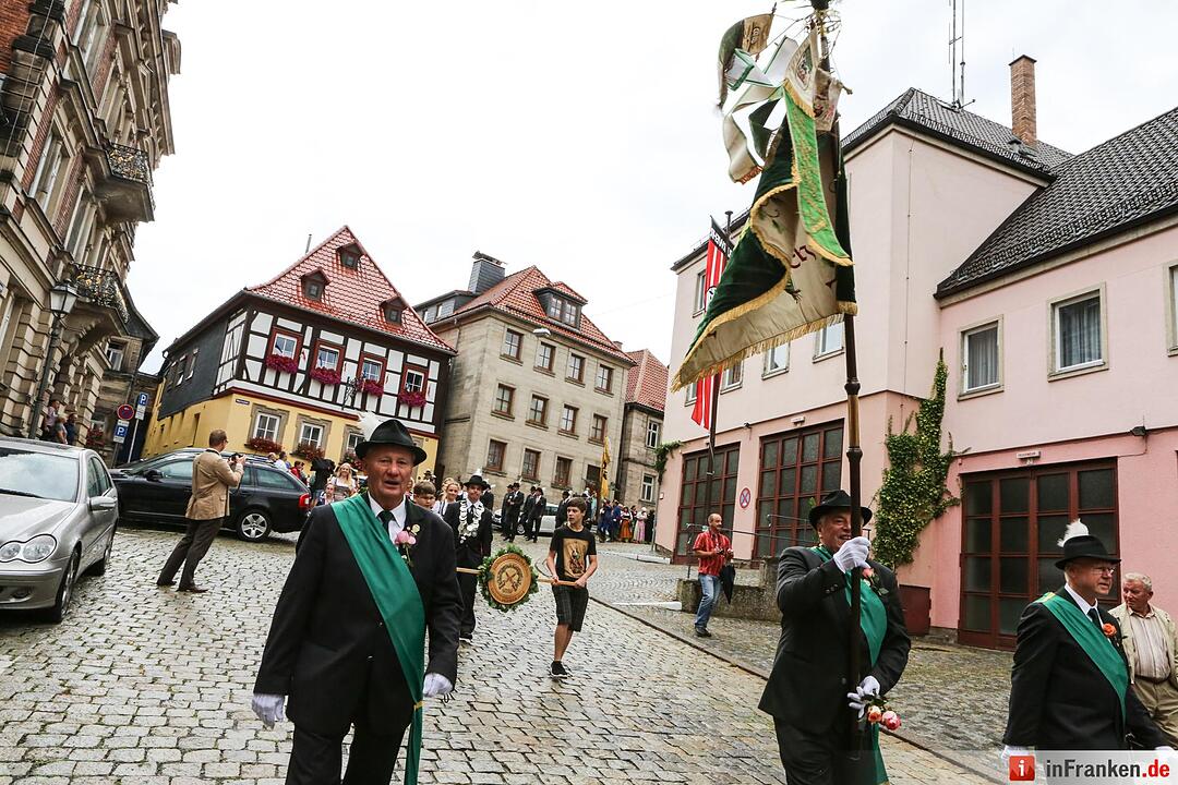 Kronacher Freischießen: Schützenauszug