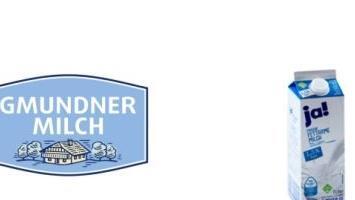 ine Molkerei ruft fettarme Milch der Rewe-Eigenmarke "ja!" zur&uuml;ck. In der Milch wurden Spuren von Reinigungsmittel festgestellt. Foto: Gmundner Molkerei eGen