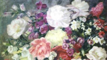 Ausschnitt eines Blumenarrangements (1940) Repro: E. P. Wagner