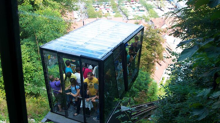 Modern und unaufdringlich: die Standseilbahn in Ljubljana. Foto: Ramón Llanera