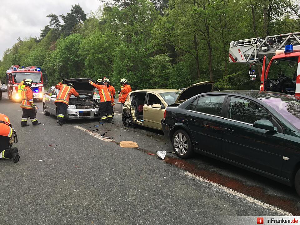 Auffahrunfall in Nürnberg in Regensburger Straße