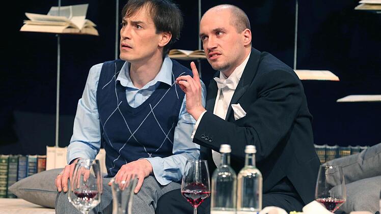 "Der Vorname": Szene aus der Coburger Erstaufführung im Theater in der Reithalle.Foto: Henning Rosenbusch