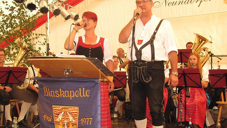 Die Blaskapelle Neundorf sorgte beim VdK-Seniorennachmittag für gute Stimmung. Foto: Martin Koch