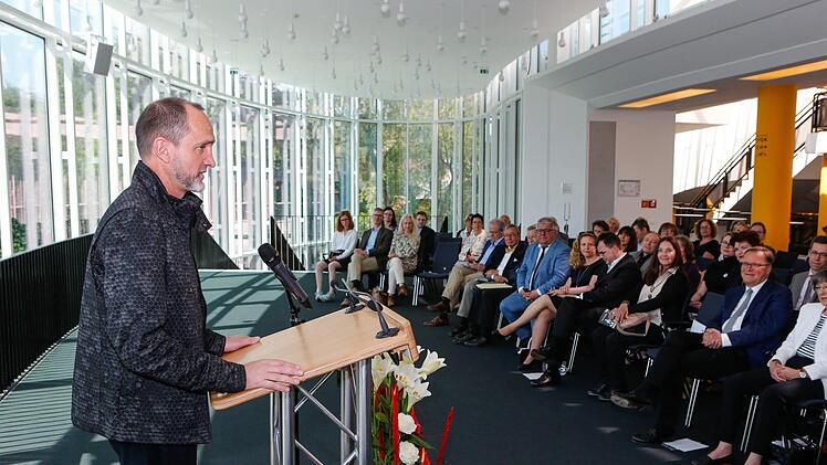 Eröffnung der Großplastikenausstellung von Rui Chafes in Bamberg am 12. Mai 2018. Foto: Matthias Hoch