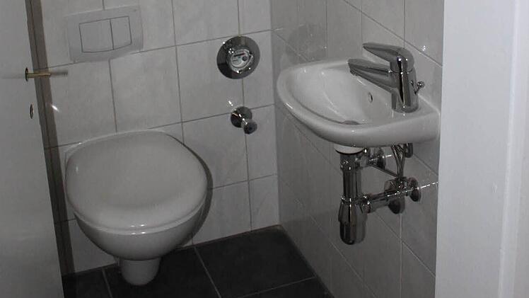 Eine sanierte Toilette.