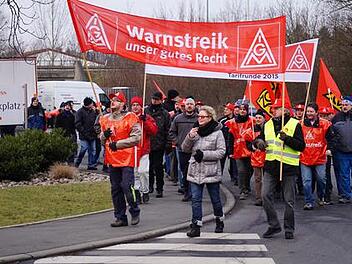 Warnstreik IG Metall in Kitzingen