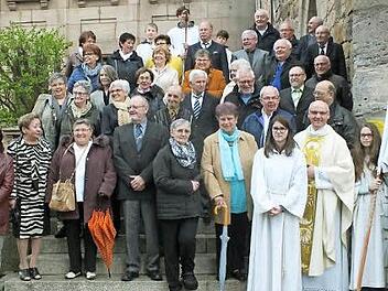Die Jubilare nach dem Gottesdienst.  Foto: Manfred Welker