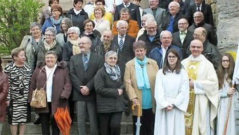 Die Jubilare nach dem Gottesdienst.  Foto: Manfred Welker
