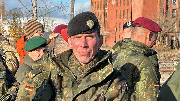 Generalleutnant Freuding in Narva/Estland
