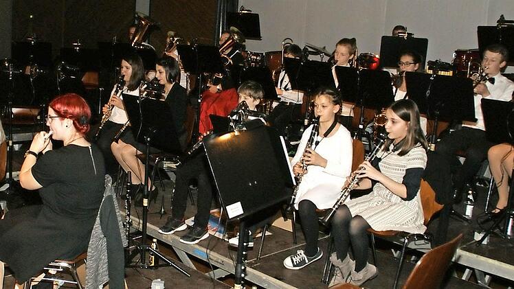 Die Kinder und Jugendlichen des Nachwuchsorchesters unter der Leitung von Jutta Diroll gestalteten das Frühjahrskonzert des Musikvereins Dankenfeld mit. Sie zeigten ihr Können.  Fotos: Sabine Weinbeer