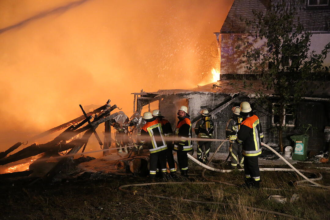 Sägewerk in Rehau in Flammen